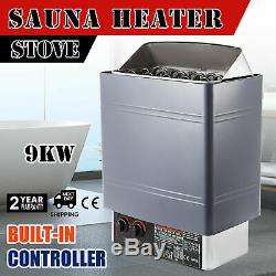 9KW Wet&Dry Sauna Heater Stove Internal Control Alluminum Alloy Anti-rust Home