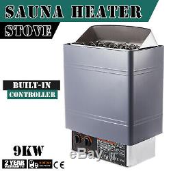 9KW Wet&Dry Sauna Heater Stove Internal Control Commercial Anti-rust Wall-mount