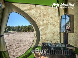 All-Season Double-Layered Mobile Sauna Tent MB-332 + Wood Heater-Stove Mediana