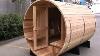 Alphasauna Hot Sales Barrel Sauna Room With Harvia Sauna Heater In Red Cedar Finland Pine Hemlock