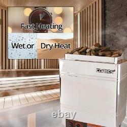 COASTS 6KW 240V Heater Dry Wet Sauna Stove Spa Inner Controller Stainless Steel