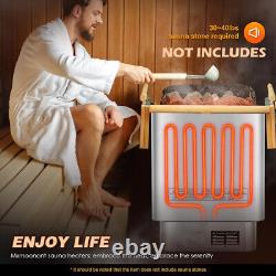 Calentador de sauna de 9 kW horno de baño de vapor seco máximo 459 pies cúbicos