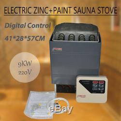 Commercial 220-240V 9KW Wet&Dry Sauna Heater Stove withExternal Digital Controller