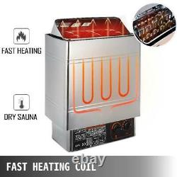 Electric Sauna Heater 2-9kW Stove Controller Dry Steam Bath 110V-120V Shower