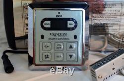 Electric Sauna Heater Stove 240v 9kw 450 Cu. Ft Double Rock Capacity Slim Control