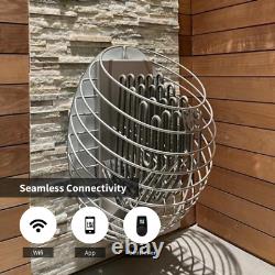 HUUM Combo -DROP Series 6.0kW Sauna Heater + Stones + UKU WIFI Glass Controller