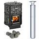 Harvia Legend 150 Ul Certified Wood Burning Sauna Heater With Chimney Kit Stones
