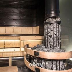 Harvia Legend 150 UL Certified Wood Burning Sauna Heater with Chimney Kit Stones