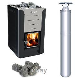 Harvia Pro 20 Wood Burning Sauna Steel Heater and Chimney Kit