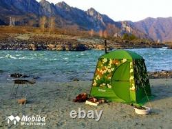 Mobiba Portable Mobile Sauna Tent + Wood Heater-Stove Mediana