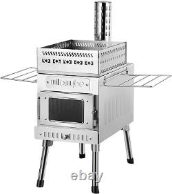 Outdoor Sauna Hot Tent Stove, Rocket Stove Heater, Portable Camping Wood Stove f