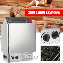 Sauna Heater Stove Wet & Dry Bath Shower SPA Stainless Steel Internal Control