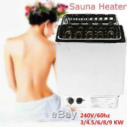 Sauna Heater Stove Wet & Dry Stainless Steel Internal Control Timer Digital US