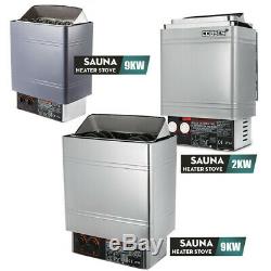 Sauna Heater Stove Wet&Dry Stainless Steel Internal External Digital Control US
