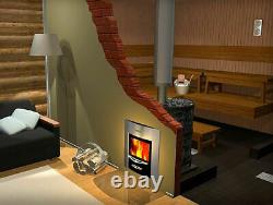 Sauna Heater and Fireplace Harvia M3 SL woodburning stove for rooms 6 13 m3