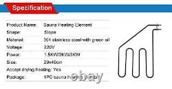 Sauna Heating Element Stainless Steel 220V 1.5KWith2KWith3KW Tubular Air Heater Pipe