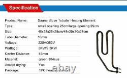 Sauna Stove Heating Tube 220V/380V Dry Steam 2000With2500W Electric Air Element