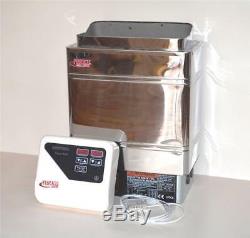 Set 6kw 240v Stainless-steel Electric Sauna Heater Stove Con5 Controller + Bonus