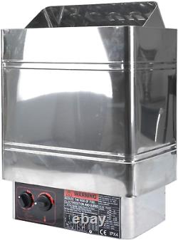 SurmountWay Sauna Heater 6KW Dry Steam Bath Sauna Heater Stove 220V-240V with