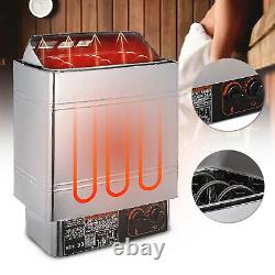 US 2/3/6/9KW Wet&Dry Sauna Heater Stove Commercial Home SPA Internal Controller