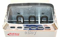 Used Compact 2kw 120v Wet & Dry Turku Sauna Heater Stove Built-in Controller