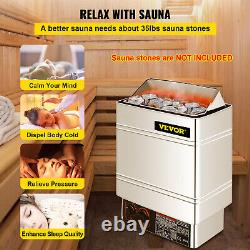 VEVOR 3KW Sauna Heater Stove Wet&Dry Stainless Steel with Internal Control