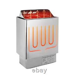 220v Sauna Heater 6/9kw Baignoire À Vapeur Sèche Sauna Heater Poêle W Contrôleur Externe