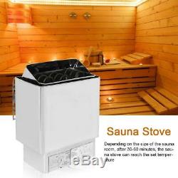 6 / 9kw Chauffage Électrique Sauna Poêle Wet & Dry Sauna Système De Contrôle 5-13m³