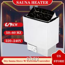 6/9kw, Sauna Heater, 220v Poêle Sauna, Sauna Rock, Contrôle Numérique, Navire Libre