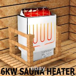 6kw Chauffe-sauna Poêle Sèche Sauna Avec Contrôleur Externe 50-190? Navire Libre