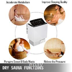 Chambre de sauna à vapeur sèche électrique en acier inoxydable avec poêle externe pour sauna