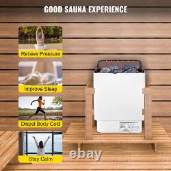 Chauffage de Sauna 6KW Bain de Sauna à Vapeur Sèche avec Contrôleur EXTERNE