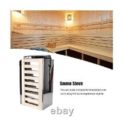 Chauffage de sauna, 3KW 110V Contrôle interne de la température réglable en acier inoxydable