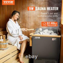 Chauffage de sauna VEVOR 9KW, poêle humide et sec avec contrôleur numérique externe 220V FCC