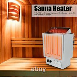 Chauffe-poêle Sauna 6kw Avec Contrôleur D’affichage Numérique Knob Pour La Salle De Cuisson À La Vapeur