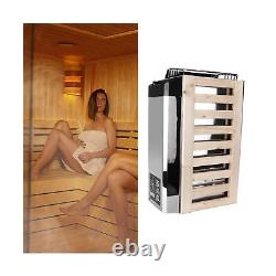 Chauffe-sauna, 3KW 110V Contrôle Interne de la Température Réglable en Acier Inoxydable