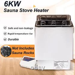 Chauffe-sauna 6kW, poêle pour sauna, humide et sec 220V-240V, 50-60HZ Sauna Livraison gratuite