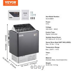 Chauffe-sauna VEVOR, Poêle de sauna électrique 9KW 220V, Chauffe-sauna pour bain de vapeur