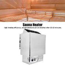 Chauffe-sauna électrique 6KW avec contrôle interne, poêle, équipement de salle de vapeur 2 nouveaux