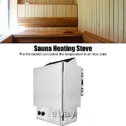 Chauffe-sauna électrique 6KW avec contrôle interne, poêle, équipement de salle de vapeur 2 nouveaux