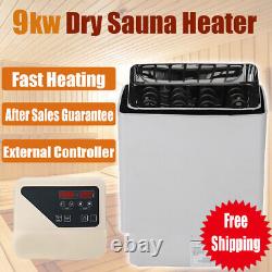 Chauffe-sauna en acier inoxydable 9KW 220V Kit de poêle de sauna électrique pour spa