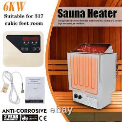 Chauffe-sauna humide et sec de 6KW, poêle de sauna 220V-240V, 50-60Hz Spa Sauna Livraison gratuite