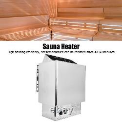 Nouveau chauffe-sauna électrique de 6 kW avec contrôle interne, poêle chauffant pour équipement de salle de vapeur 22