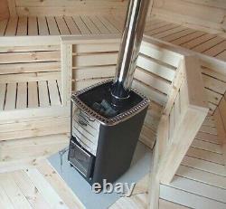 Poêle à bois pour sauna HARVIA WHP 1500, Kit de tuyauterie modulaire pour cheminée