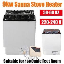 Poêle de sauna électrique 9KW pour sauna sec 220V 240V avec contrôle externe Nouveau