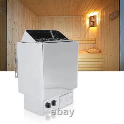 Poêle de sauna en acier inoxydable de 6 kW avec contrôle interne pour la salle de vapeur - Bat US