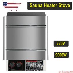 Sauna Heater Stove 9kw 240v Dry Steam Commercial Home Spa Utiliser Le Contrôle Interne