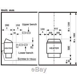 Spa Externe 220v De Corps De Contrôleur De Chauffage Électrique De Poêle De Sauna 3ww Automatique Humide Et Sec