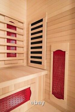 Wood Color 3 Person Far Infrared Sauna-nouvelle Gamme-la Plus Dernière Technologie- Acheter Directement